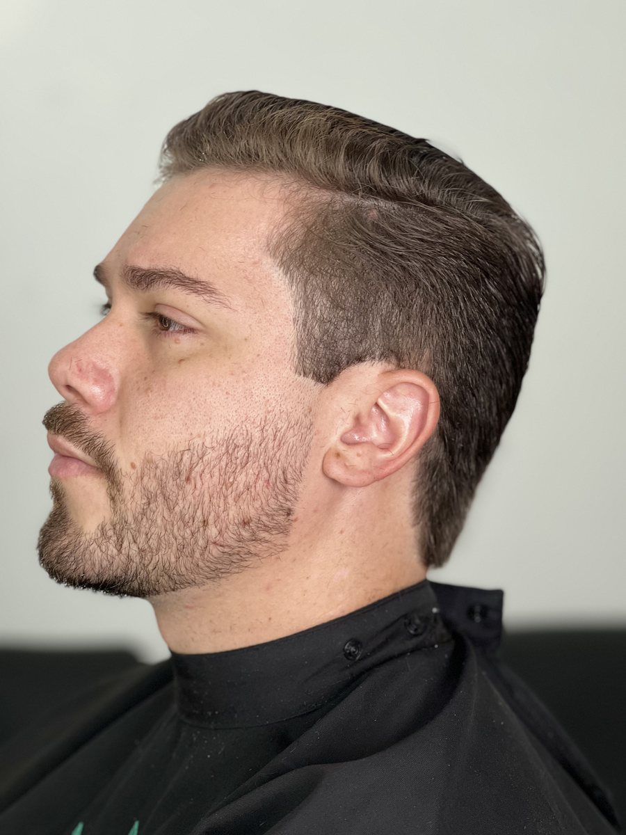 Corte masculino no Studio Felipe Serra
