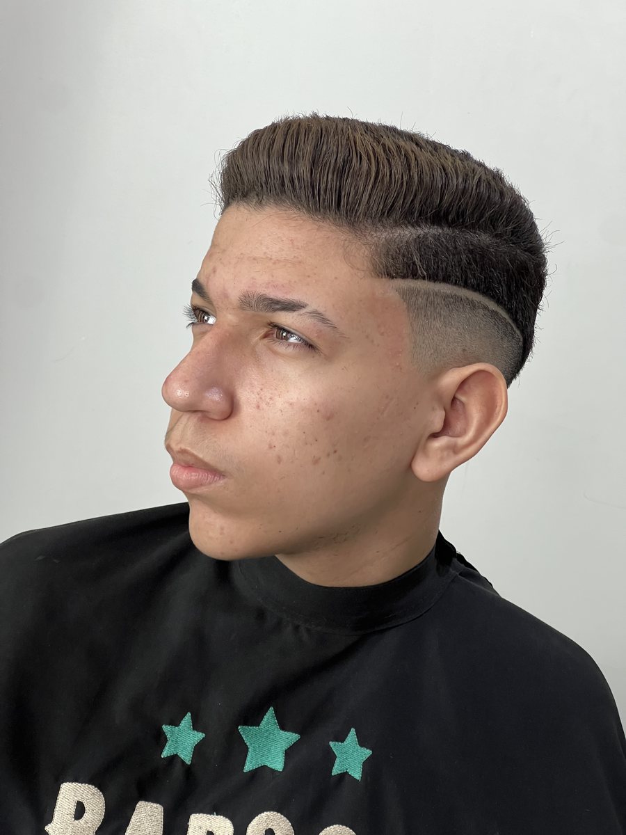 Corte masculino no Studio Felipe Serra